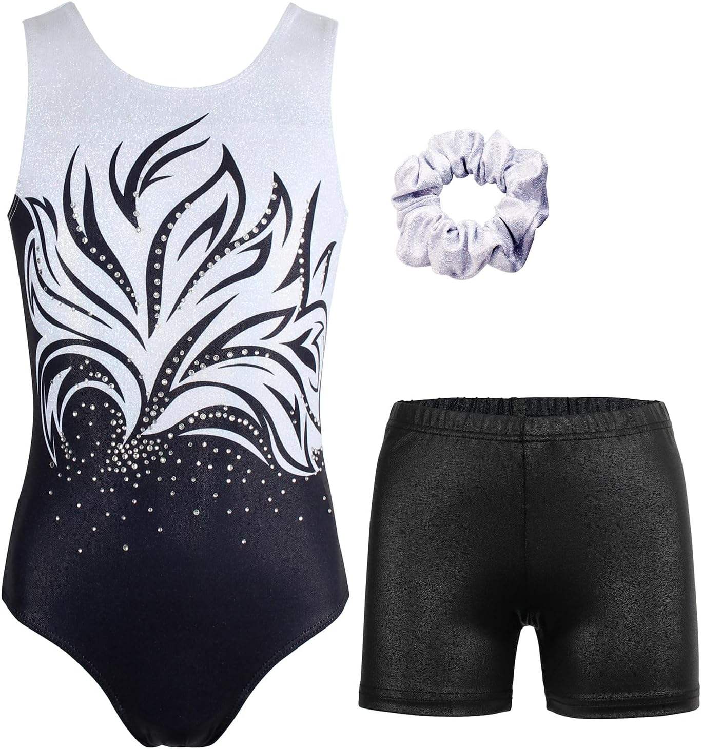 Gymnastics Leotards for Girls Sparkly Dance Unitards Biketards