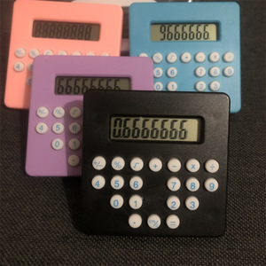 Miniature Pocket Calculator <b>Square</b> A-45 <b>Battery</b> Powered Student Learning Exam Use ABS Material Black Color - Product Image 1