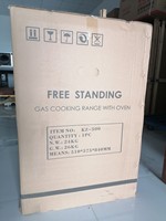 Nouvelle cuisinière à gaz 4 brûleurs avec four et grill, liberté de cuisiner, équipement de transformation alimentaire