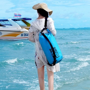 กระเป๋าแห้งกันน้ำพิมพ์โลโก้ตามสั่ง 5 ชิ้น ขนาด 2L 5L 10L 15L 20L 30L สำหรับเดินป่า ว่ายน้ำ ทำจาก PVC 500D  แบบกันน้ำ Ocean Pack - Product Image 4