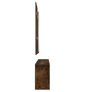 Juego de muebles modernos para pasillo, Zapatero personalizado <span class=keywords><strong>y</strong></span> <span class=keywords><strong>Perchero</strong></span> de <span class=keywords><strong>espejo</strong></span> <span class=keywords><strong>con</strong></span> ganchos - Product Image 5