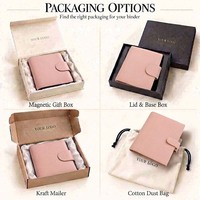 Ins Etsy FB TK Meilleur vendeur Noir Blanc Gris Rose Beige A6 Bague en cuir de lézard A6 Portefeuille Argent Budget Classeur Organisateur et planificateur