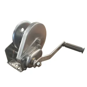 1200/1800/2600 LBS hand operated winch Sell 2021 new stainless steel hand winch with brake at low price