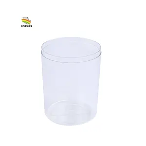 China supplier food grade round PET container 450 ml 16 oz plastic candy jars with lids