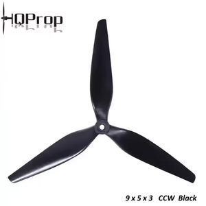 Hqprop macroquad 3-cánh Quạt 9x5x3 (CW CCW) đen-sợi thủy tinh gia cố nylon cho <span class=keywords><strong>RC</strong></span> bay không người lái tự làm bộ phận - Product Image 5