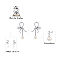 Boucles d'oreilles de luxe pour femmes, boucles d'oreilles en argent 925, boucles d'oreilles créoles tendance avec zircon cubique étincelant, boucles d'oreilles en gros