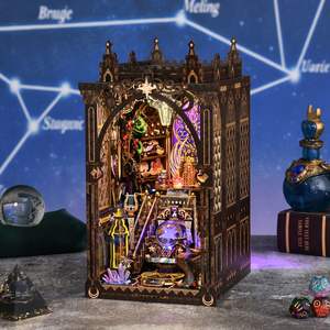 Kit de Manualidades para Rincón de Lectura Personalizado <span class=keywords><strong>con</strong></span> los Doce Signos del Zodiaco, Rompecabezas 3D de Madera en Miniatura, Material Ecológico, Decoración Personalizada - Product Image 1