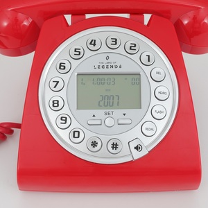 Envío <span class=keywords><strong>de</strong></span> fábrica, teléfono antiguo europeo Retro, teléfono <span class=keywords><strong>fijo</strong></span> con cable/teléfono con cable, identificador <span class=keywords><strong>de</strong></span> llamadas, uso doméstico en Hotel, Memoria roja <span class=keywords><strong>de</strong></span> 32GB <span class=keywords><strong>de</strong></span> <span class=keywords><strong>voz</strong></span> - Product Image 5