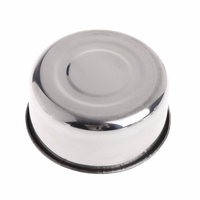 GSF Bol à nourriture pour oiseaux en acier inoxydable G-210706-1 Une tasse pour deux usages Mangeoire et abreuvoir pour pigeon Loft Cage