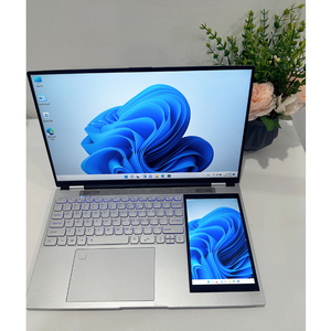 ลดราคาพิเศษ HL156D โน้ตบุ๊คธุรกิจ 2-in-1 หน้าจอคู่ 15.6"+7" ระบบสัมผัส ไร้สาย 11 Quad-Core SSD แบรนด์ดังจากอังกฤษ - Product Image 1