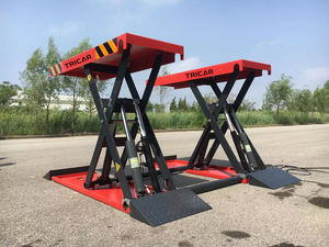Tricar 1200mm pnömatik makaslı araç kaldırıcı iki Post hidrolik sürücü çalıştırma CE sertifikalı 4TLifting kapasitesi yükseltme park - Product Image 4