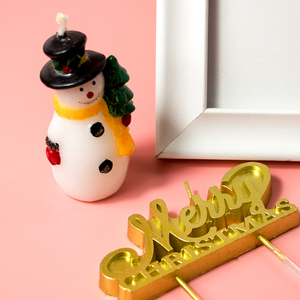 Wholesale Custom Handmade Snowman Shaped <b>Candles</b> Paraffin Wax Birthday Party Decorative <b>Candles</b> for Christmas Halloween - Product Image 3