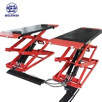 Elevador de Tijera Hidráulico Industrial de 4T Ultra Delgado de Elevación Media para Vehículos, Equipo para Centros de Servicio de Neumáticos, Modelo BJS