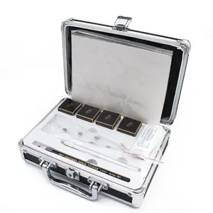 Biometrik Starter Kit Microblading dengan Pisau Mikro, Kit Pena Manual Tato Profesional Set Pigmen Microblading untuk Pemula