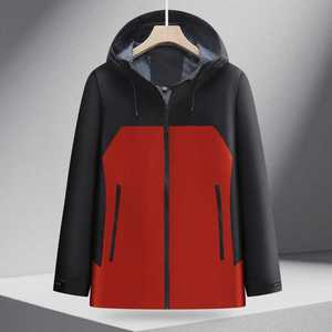 Chaqueta Cortavientos con Capucha, Color Sólido, Unisex, con Forro Interior, Ropa de Trabajo de Invierno - Product Image 4