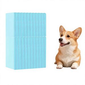 Tapis absorbants pour animaux de compagnie, épais, désodorisants, jetables, imperméables à l'urine, forte absorption, non tissés, SAP, pâte de bois pour chiens et chats - Product Image 1