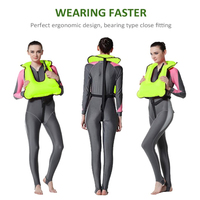 210 deniers Nylon TPU revêtement néoprène bord tuba gonflable plongée gilet de sauvetage