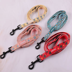 Conjunto de correa de <span class=keywords><strong>collar</strong></span> de perro de nuevo estilo 2025 con gancho de Metal acolchado de neopreno suave duradero fuerte logotipo personalizado conjunto de correa de perro - Product Image 2