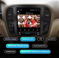 MOOKAKA Pantalla de 12.1 Pulgadas con Carplay para TOYOTA LC100 1992-2002, Android 14, Reproductor Multimedia para Auto, GPS, Radio, Unidad Principal Estéreo