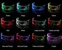 2025 nouveau LED visière lunettes futuriste éclairer lunettes lunettes lumineuses pour enfants adultes fournitures de fête