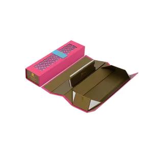 Подарочная коробка с логотипом на заказ, Роскошные Складные жесткие черные элегантные бумажные коробки