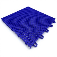 Baldosas Deportivas de PP de Doble Capa con Sistema de Enclavamiento de Diamantes de 1 Pie para Canchas de Baloncesto/Voleibol/Bádminton/Pickleball ASF-03