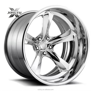 XINGTU 5X130 5x120 6x139.7 jantes forgées en alliage d'aluminium chromé à plat profond pour Benz Jeep 15-26 pouces nouvel état 35mm <span class=keywords><strong>Et</strong></span> - Product Image 3