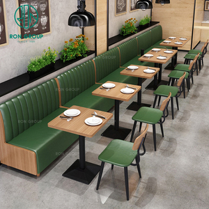 Chuỗi thương mại Nhà hàng đồ nội thất cung cấp thức ăn nhanh kim loại khung bàn và ghế cho nhà hàng quán cà phê quán cà phê - Product Image 3