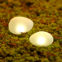 Lampe de table solaire en brique Verre Egg Shape Ground garden deck