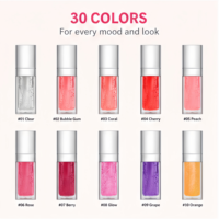 Lip Gloss Natural Non-Stick untuk Wanita dengan Desain Unik Kemasan Buah Private Label untuk Riasan Sehari-hari