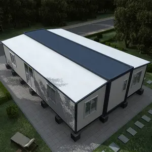 Avustralya standart 3 yatak odası 20ft katlanabilir genişletilmiş prefabrik evler genişletilebilir konteyner ev