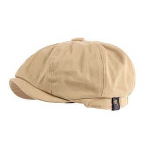 Wholesale Vintage Tweed <b>Flat</b> Cap Newsboy Beret Solid Color 8 Panel Unisex Polyester/Cotton Casual Sports Party <b>Hats</b> - Product Image 4