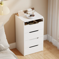 Table de toilette moderne et simple en bois, éclairée, extensible, multifonctionnelle, avec rangement, pour chambre à coucher, chevet, maquillage, salon