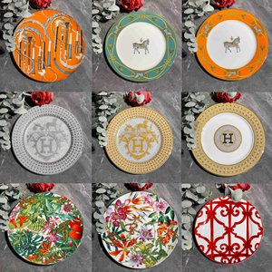 <span class=keywords><strong>Assiette</strong></span> classique la plus vendue en porcelaine fine, style occidental, plat peu profond, <span class=keywords><strong>grande</strong></span> <span class=keywords><strong>assiette</strong></span> plate, plat de service - Product Image 3