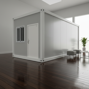 Pronta Consegna HEYING Casa Container Espandibile Prefabbricata 20ft, Villa Moderna Minimalista con Struttura in Cemento e 2 Camere da Letto - Product Image 1