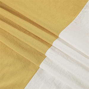 Tenda da doccia <span class=keywords><strong>Beige</strong></span> e gialla 100% cotone strutturato naturale luminoso <span class=keywords><strong>bagno</strong></span> metà secolo Boho tende da doccia Vintage decorazioni per il <span class=keywords><strong>bagno</strong></span> - Product Image 4