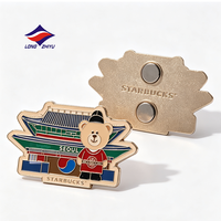 Aimant de réfrigérateur Longzhiyu, souvenir de ville en métal, 20 ans d'expérience, logo personnalisé, impression UV, émail dur, durable, cadeau touristique