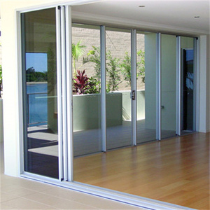 Puerta Plegable de Vidrio Esmerilado Impermeable con Diseño Gráfico de Aluminio Blanco, Puertas Corredizas de Vidrio Usadas <span class=keywords><strong>en</strong></span> <span class=keywords><strong>Venta</strong></span>, Puertas de Acordeón Modernas - Product Image 2