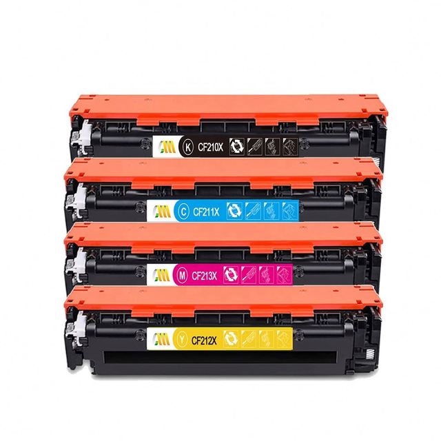 CF210X Compatible HP for Pro 200 M251nw/M276n/M276nw Color Toner Cartridge Bundle 131X