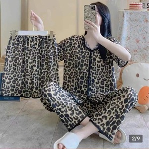 <span class=keywords><strong>Pigiama</strong></span> Estivo in Poliestere a Tre Pezzi con Maniche Lunghe, Motivo Animale, per Donna, Cartone Animato <span class=keywords><strong>Mickey</strong></span>, Carino, Comodo Cardigan XL - Product Image 6