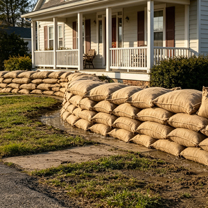 Bolsas de Barrera Contra Inundaciones Ecológicas, No Tóxicas, Absorbentes, Certificadas por TUV, para Protección de Entradas de Viviendas, Sótanos y Caminos de Entrada - Product Image 1