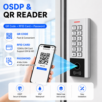 Lecteur de clavier OSDP métallique étanche IP67, lecteur de carte de proximité RFID 125 kHz/13,56 MHz, lecteur Wiegand, lecteur de code QR, contrôle d'accès