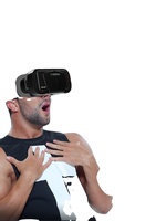 Nouvelles lunettes de réalité virtuelle 3D, casque de jeu, lentilles optiques asphériques polarisées, écran virtuel de 50 à 80 pouces, distance interpupillaire réglable