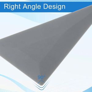 Racloir triangulaire à bord arrondi, racloir pointu, gris, pour films de protection solaire et autocollants invisibles pour vitres de voiture - Product Image 3