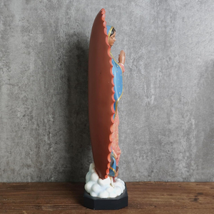 Estatua <span class=keywords><strong>de</strong></span> <span class=keywords><strong>la</strong></span> <span class=keywords><strong>Virgen</strong></span> María <span class=keywords><strong>de</strong></span> Fibra <span class=keywords><strong>de</strong></span> Vidrio, Estilo Occidental, Realista, Personalizable en Tamaño y Color, Pintura Antidecoloración, para Familias - Product Image 6