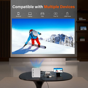 Cross-border best-selling Q2 small portable <b>projector</b> with mobile phone screen mirroring, smart WiFi, high-definition <b>Android</b> di - Product Image 3