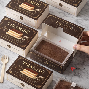 Deluxe Transparent Window <b>Cake</b> <b>Box</b> for Elegant Tiramisu and Pastry Display - Product Image 2