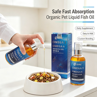 Huile liquide biologique mélangée pour animaux de compagnie, supplément pour la santé des articulations et du système immunitaire, pour chiens et chats à stomac sensible, vente en gros