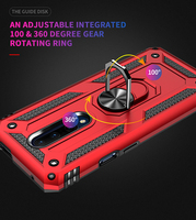 Coque de protection pour téléphone portable avec anneau antichoc 2 en 1 en TPU et PC, coque arrière pour Oneplus 7 Pro pour One Plus 7Pro