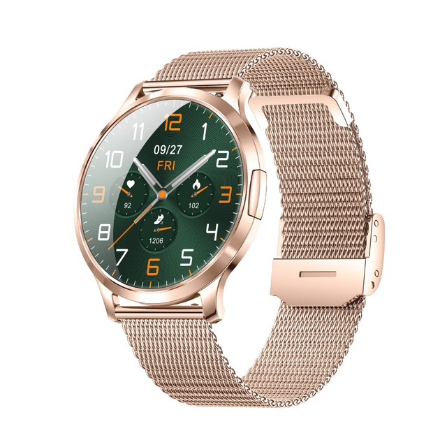V93 Android Smart Watch Ultra-Thin 1.32 Inch AMOLED Spherical Screen Heart Rate Blood Pressure Monitoring for Luxury 3BAR